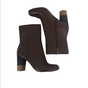 Very Volatile Brown Leather Anti Bootie Size 6.5